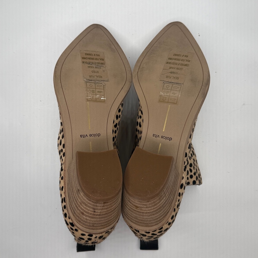 Dolce Vita Santo II Animal Print Heel Booties Boots S-462 Sz 8 - Picture 10 of 11